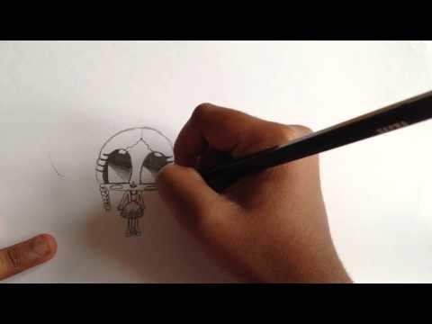 How to draw cute little girl's picture (Step-by-step)