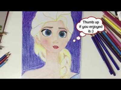 How to draw Elsa Frozen : Easy steps and secrets