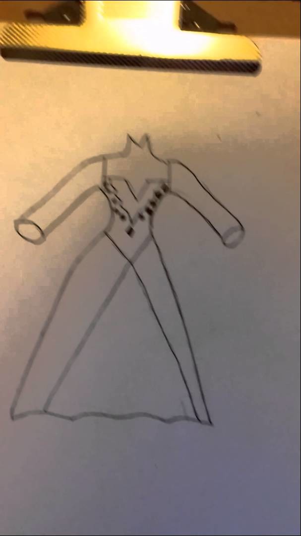 How to draw elsa's dress easy number 2