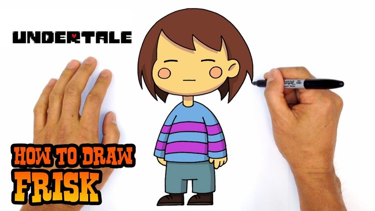How to Draw Frisk (Undertale)- Kids Art Lesson