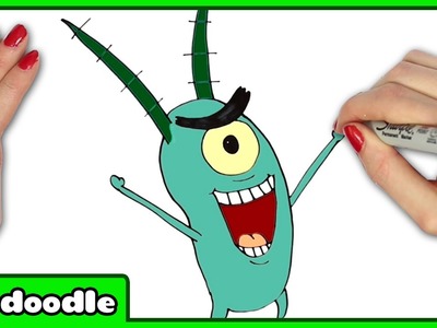 How To Draw Plankton from Spongebob Squarepants Drawing Tutorial by HooplaKidz Doodle