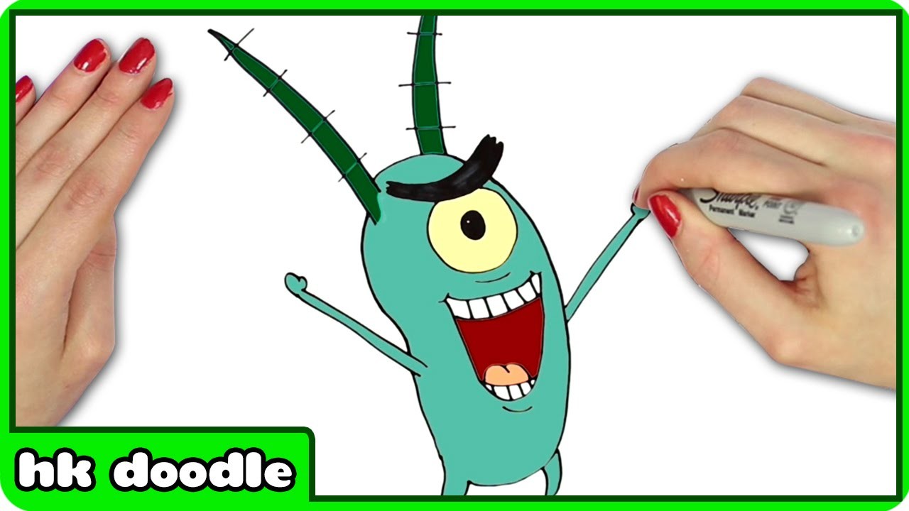 How To Draw Plankton from Spongebob Squarepants Drawing Tutorial by ...