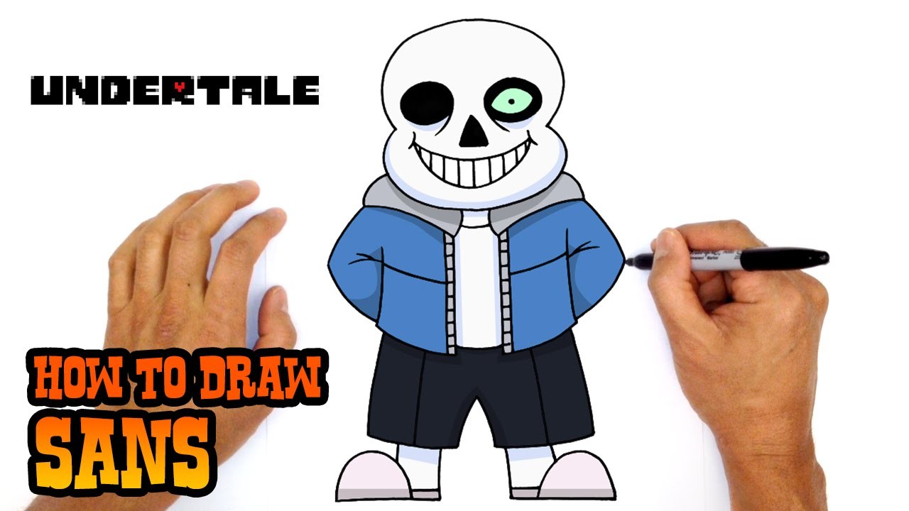 How To Draw Sans Undertale Easy Step By Step Drawing