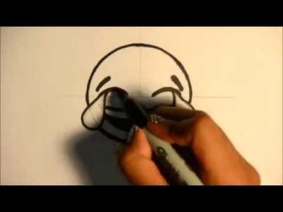 How to Draw The Laughing With Tears Emoji - For Beginners