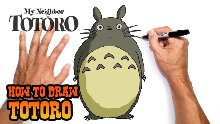 How to Draw Totoro- Step by Step Drawing Lesson for Kids