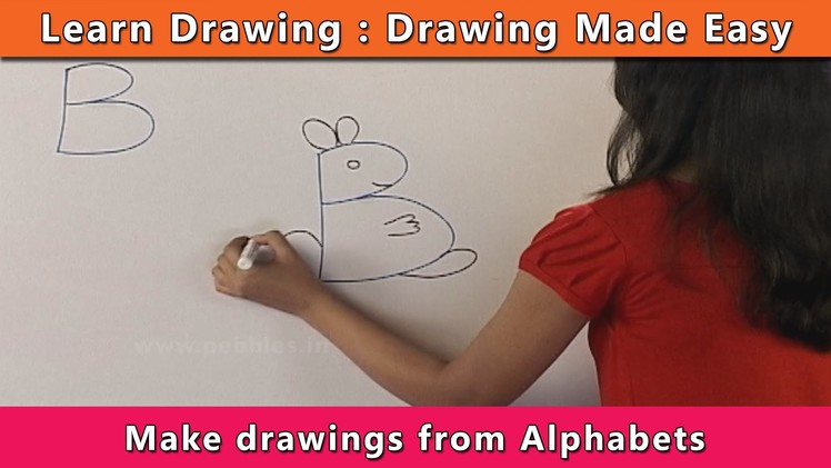 How to draw using Alphabets | Learn Drawing For Kids | Learn Drawing Step By Step For Children