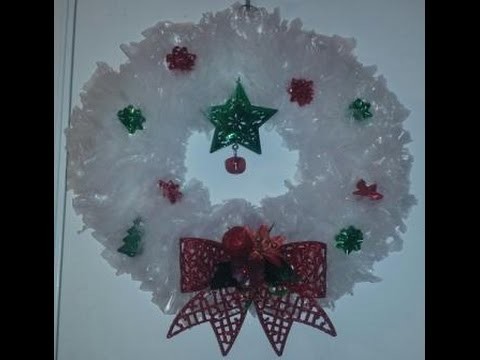 How to Make a Christmas Wreath Using Dollar Tree Items (12.8.15)