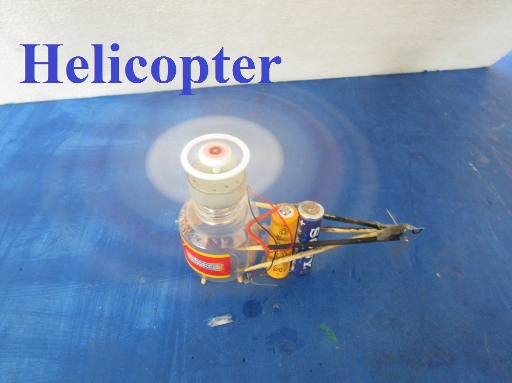 How To Make a Helicopter - how to make a helicopter with motor at home - Electric Helicopter