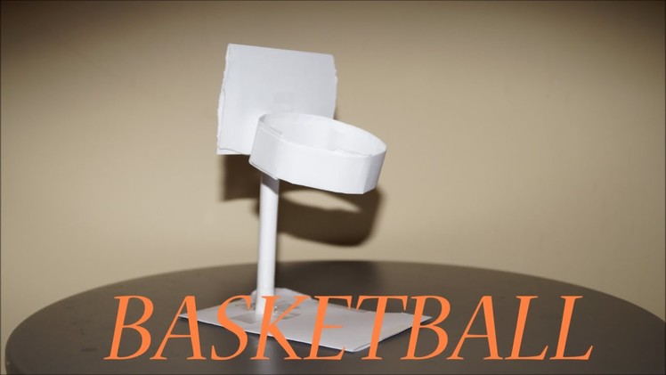 How To Make a Paper Basketball Hoop using A4 Paper