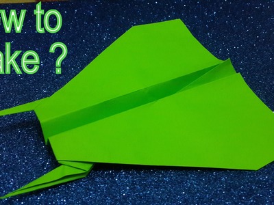 How to make a paper Batman Airplane