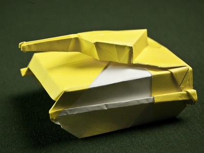 How to make a paper tank origami