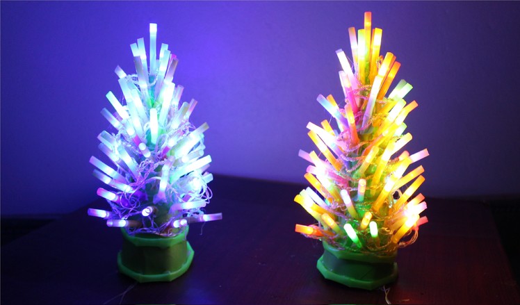 How To Make An Illuminated  Christmas Tree Lamp