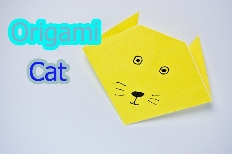 How to make an origami cat face