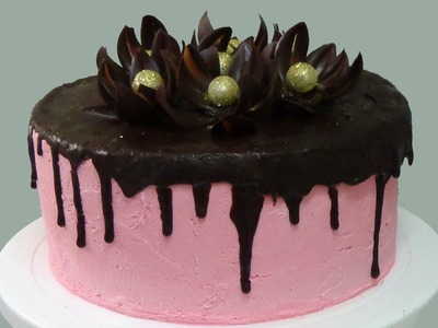 How to make chocolate flowers cake
