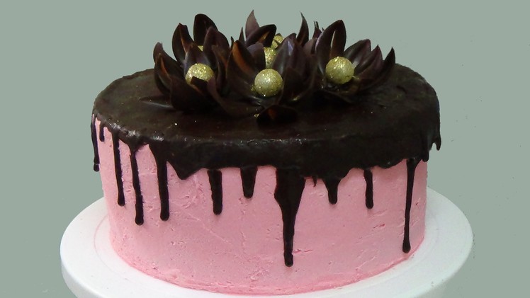 How to make chocolate flowers cake