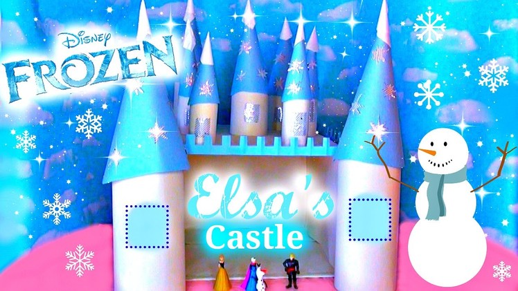 How to Make Elsa FROZEN Castle EASY + UPCYCLE Pepsi Packaging!