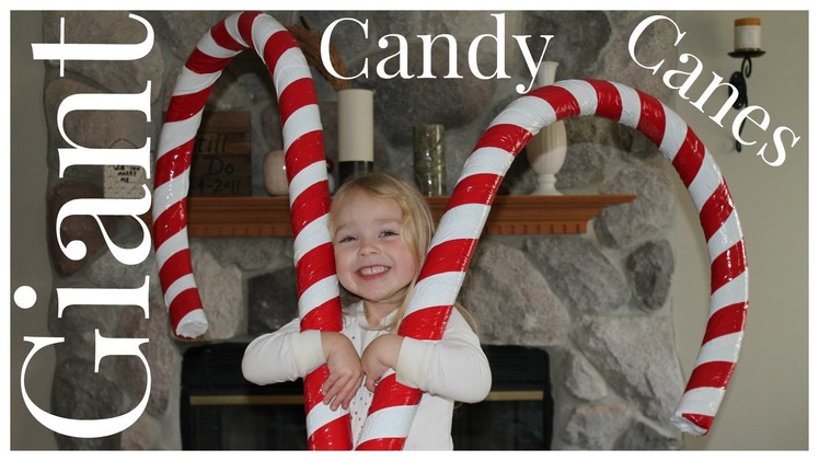 How to Make Giant Candy Cane Decorations