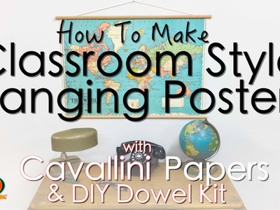 How to make hanging posters with Cavallini papers