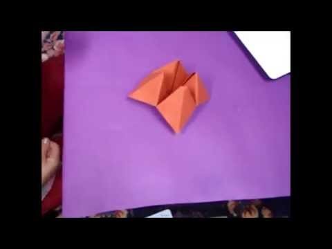 How to make paper toy origami - Papirna igračka žabica