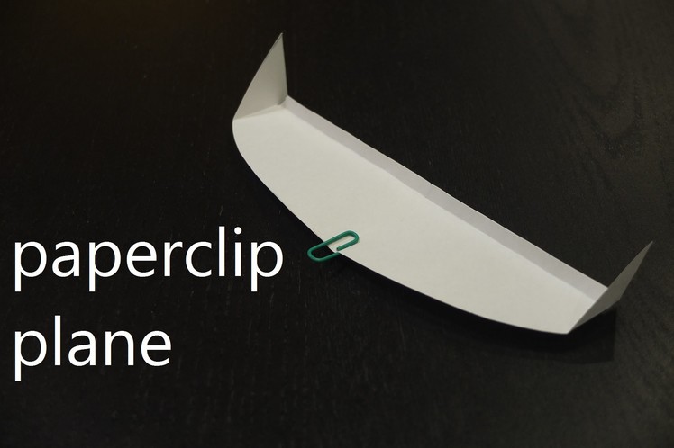 How to make paperclip paper plane glider