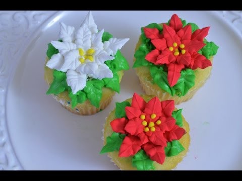 How to Make Poinsettias with Royal Icing
