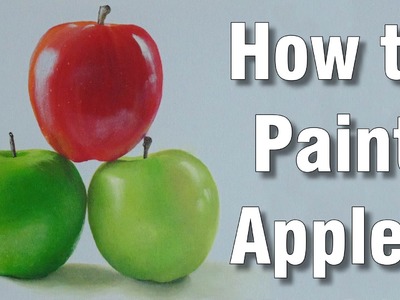 How to paint apples in acrylic time lapse painting tutorial