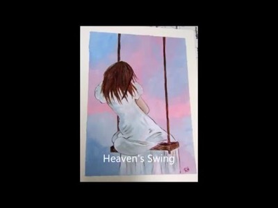 How to Paint Heaven's Swing Acrylic Painting Beginners Tutorial