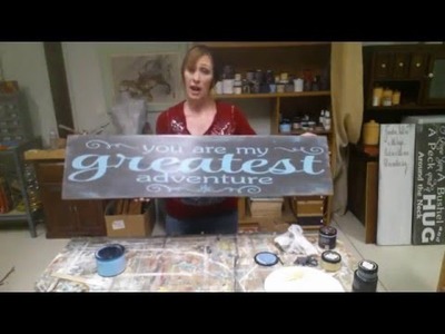 How to paint wood signs