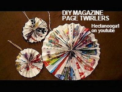 MAGAZINE page paper twirlers, Crafts For Kids By Emi, recycle, reuse