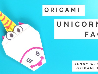Paper Crafts - Origami Unicorn Head - Paper Unicorn Head - Unicorn Crafts for Kids
