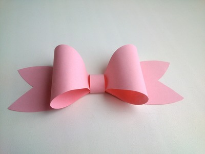 Paper decoration: Easy Paper Bow  for gift box decoration. Gifts ideas