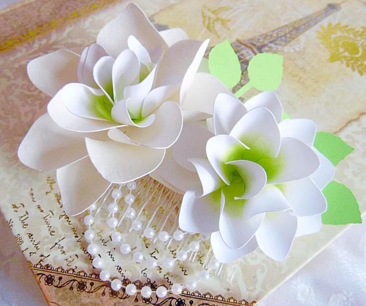 Paper flower tutorial- White lily