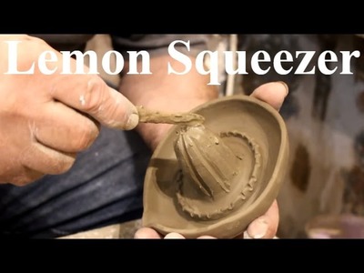 Pottery throwing - How to Make a Pottery lemon Juicer Squeezer #36