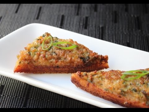 Shrimp Toast - Crispy Fried Shrimp Appetizer Recipe - How to Make Shrimp Toasts