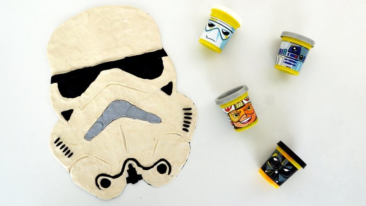 Star Wars The Force Awakens: How to Draw a Stormtrooper Play Doh time-lapse by Supercool4kids