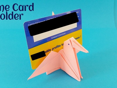 Useful Origami - Paper "Crane card holder" - Simple and Easy