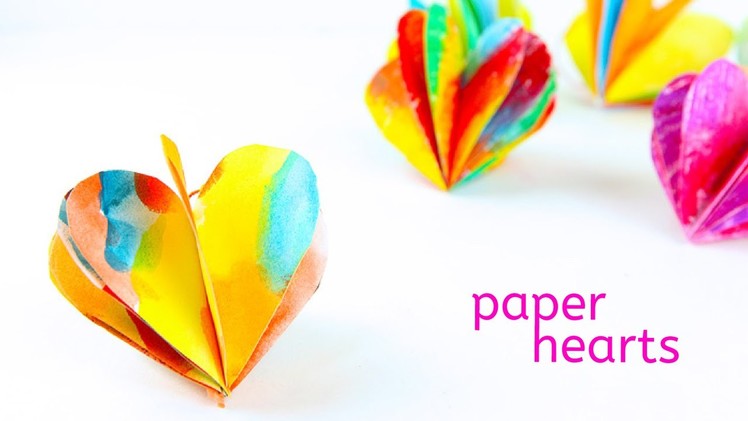 3D Paper Hearts
