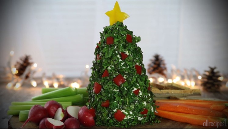 Christmas Recipes - How to Make a Christmas Tree Cheeseball