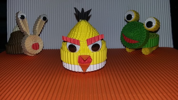 DIY angry bird from corrugated paper (simple and easy)