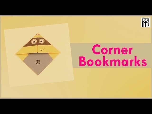 DIY - Corner Bookmark - Easy Origami Corner Bookmark - How to make - Paper Crafts