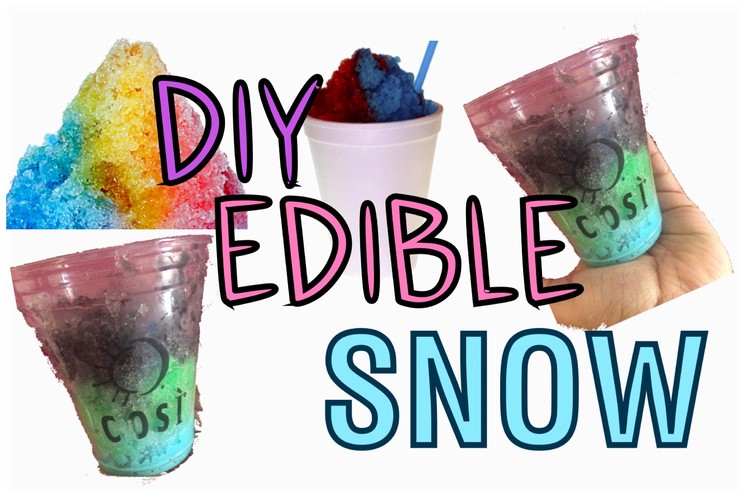 DIY EDIBLE SNOW | COLORFUL SNOW | COOL CRAFTS FOR KIDS! 2016