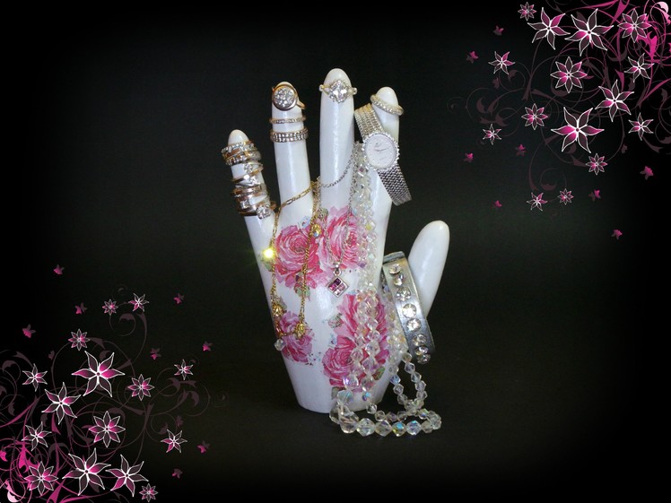 DIY GYPSUM HAND STAND FOR JEWELRY AND BIJOUTERIE their own hands.