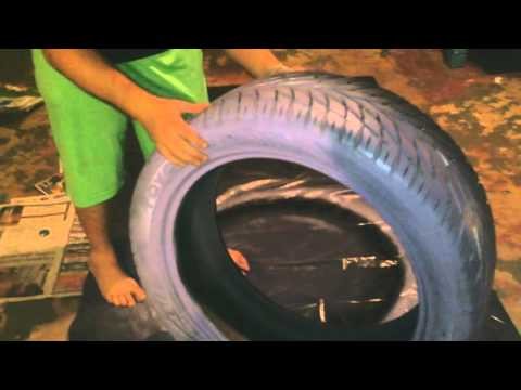 DIY how to make a purple Tire swing