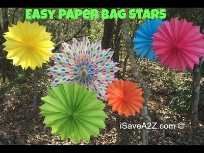 Easy Paper Bag Stars Tutorial
