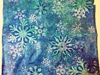 Gelli Printing on Deli Paper - Part 1 of Christmas Cards