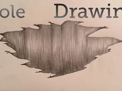 Hole in Paper Optical Illusion Drawing | Ashton Draws