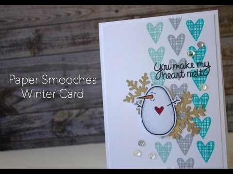 Holiday Card Series 2015 Day #1 - Paper Smooches Card