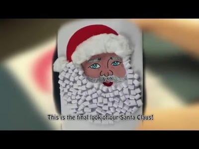 How to Create 3D Santa Claus Paper Portrait for less then 5$. DIY