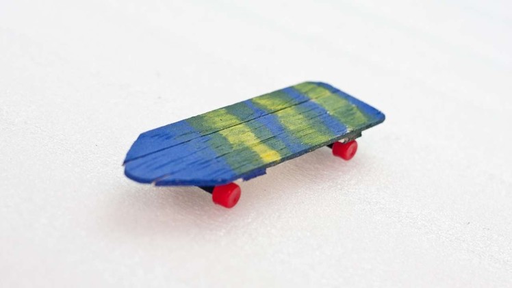 How To Create A Cool Tech Deck From Popsicle Sticks - DIY Crafts Tutorial - Guidecentral