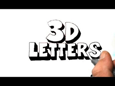 How to Draw 3D Letters for PosterBoard projects